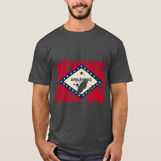 Arkansas Splatter T Shirt (Framsida)