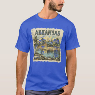 Arkansas Stamp State Distressed Vintage United Sta T Shirt