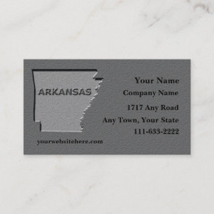 Arkansas State Affärskort Carved stone-utseende Visitkort