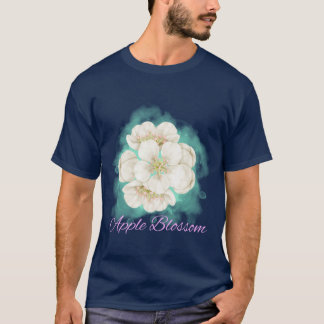 Arkansas State Äppelblomster Blomma Akvarell Stick T Shirt