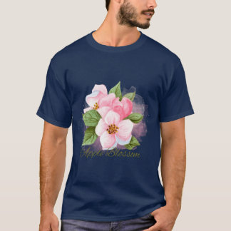 Arkansas State Apple Blossom Blom Vattenfärg Sti T Shirt