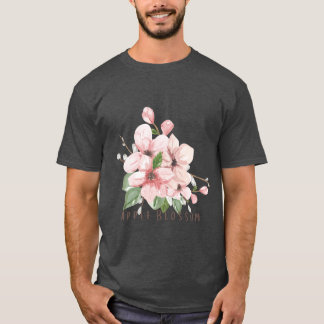 Arkansas State Apple Blossom Blom Vattenfärg Sti T Shirt