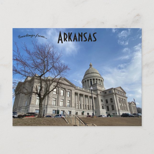 Arkansas State Capitol Little Rock Arkansas Vykort (Framsida)