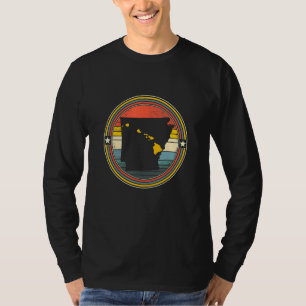 Arkansas State Hawaii Roots Origine State Karta Re T Shirt