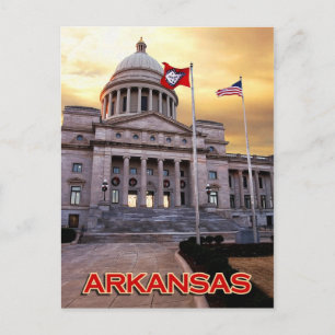 Arkansas State Huvudstad Byggnad, Little Sten, AR Vykort