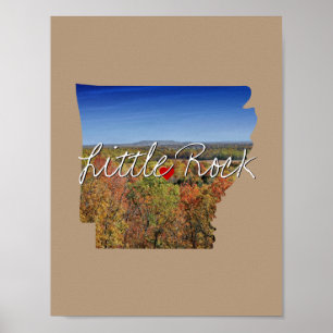 Arkansas State Photo infoga och namn Poster