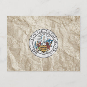 Arkansas State Seal Vykort