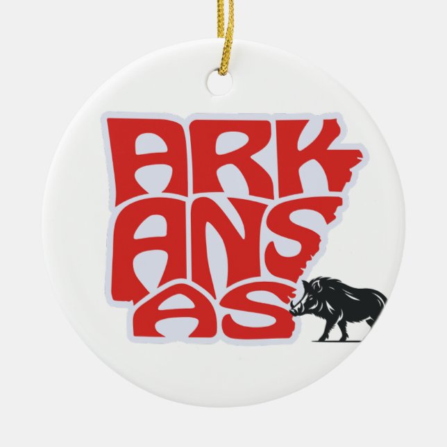 Arkansas-staten Julgran Ornament (Framsidan)