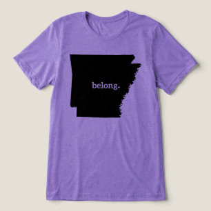 Arkansas-staten Karta Belong T Shirt