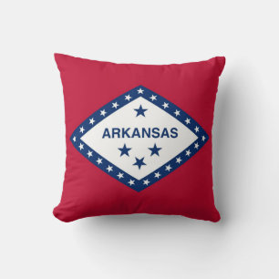 Arkansas Statlig flagga American MoJo Pillow Kudde