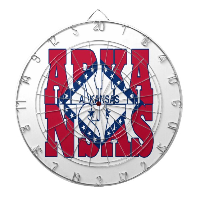 Arkansas statlig flagga darttavla (Framsidan)