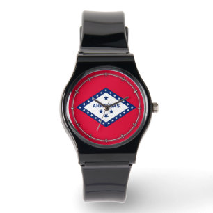 Arkansas Statlig flagga Design Armbandsur