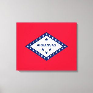 Arkansas Statlig flagga Design Canvastryck