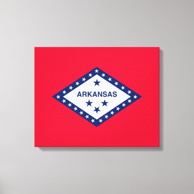 Arkansas Statlig flagga Design Canvastryck (Framsida)