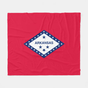 Arkansas Statlig flagga Design Fleecefilt