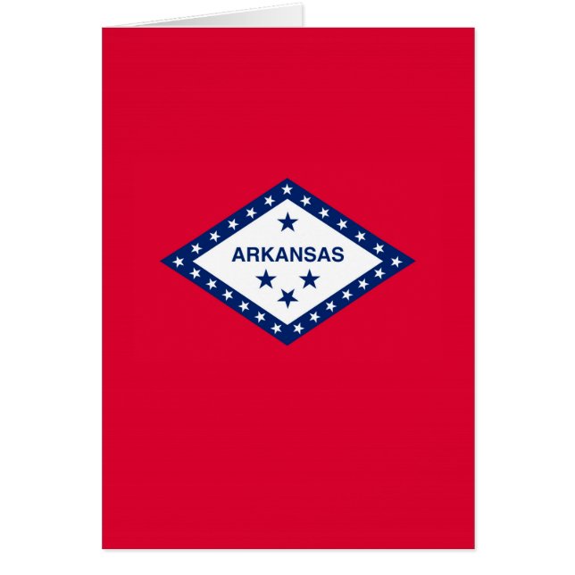 Arkansas Statlig flagga Design Hälsningskort (Framsidan)