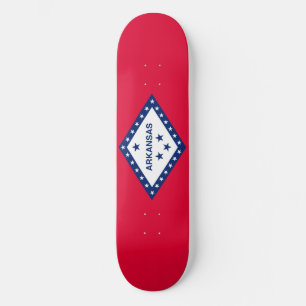 Arkansas Statlig flagga Design Mini Skateboard Bräda 18,5 Cm