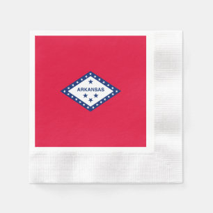 Arkansas Statlig flagga Design Pappersservett