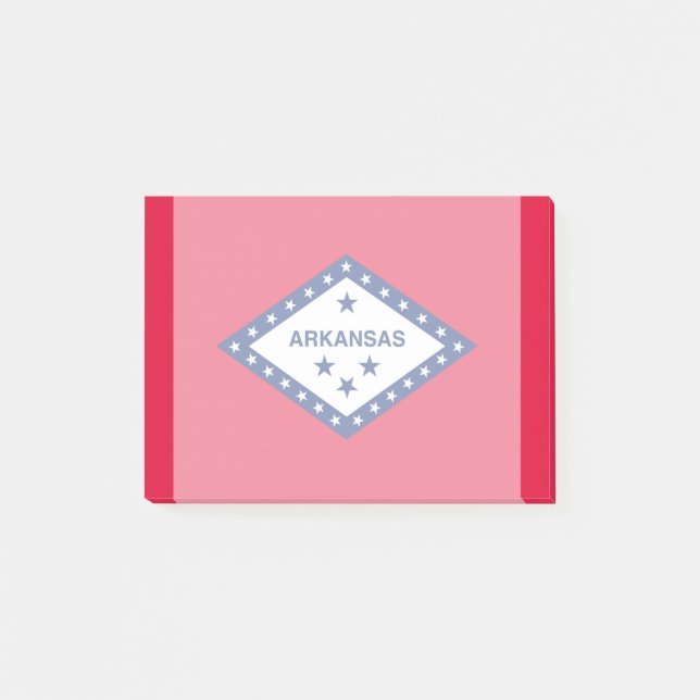 Arkansas Statlig flagga Design Post-it Block (Framsida)