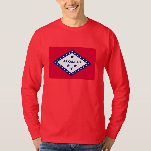 Arkansas Statlig flagga Design Tröja (Framsida)