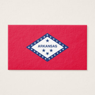 Arkansas Statlig flagga Design Visitkort