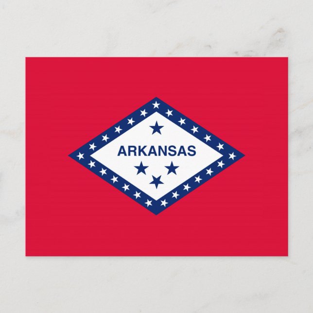 Arkansas Statlig flagga Design Vykort (Framsida)