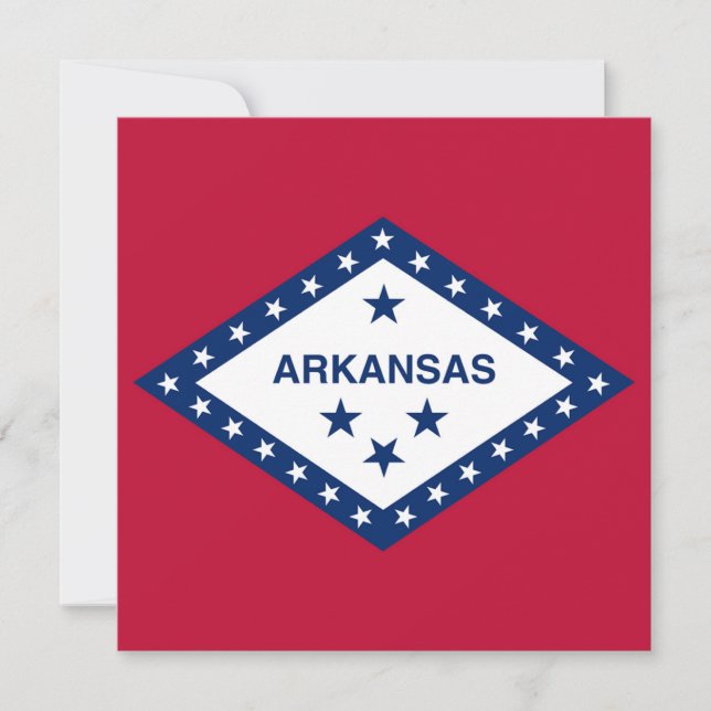 Arkansas Statlig flagga Inbjudningar (Framsida)