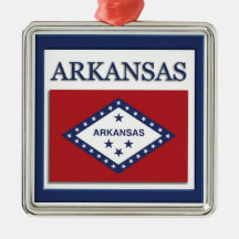 Arkansas Statlig flagga jul Ornament