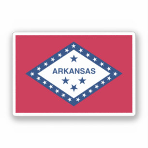 Arkansas Statlig flagga Klistermärken
