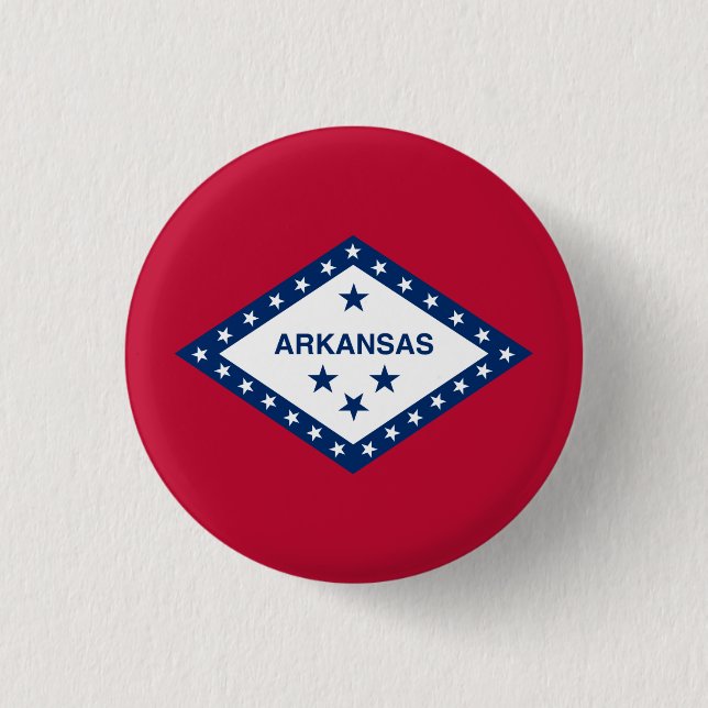 Arkansas Statlig flagga Knapp (Framsida)