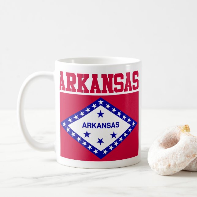 Arkansas Statlig flagga Mugg (Med munk)