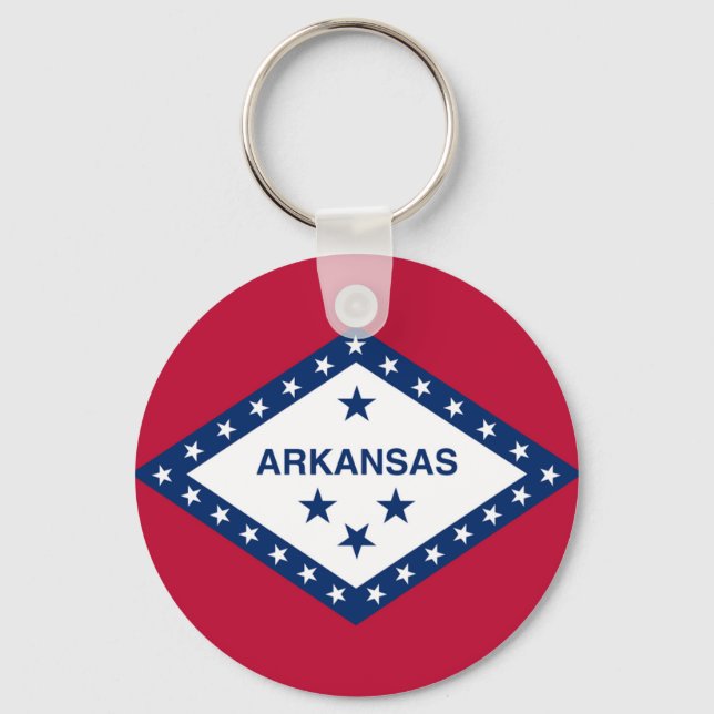 Arkansas Statlig flagga Nyckelring (Framsida)