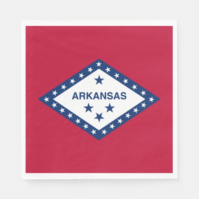 Arkansas Statlig flagga Pappersservett (Framsidan)