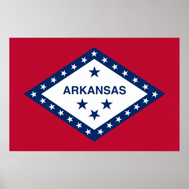 Arkansas Statlig flagga Poster (Framsidan)