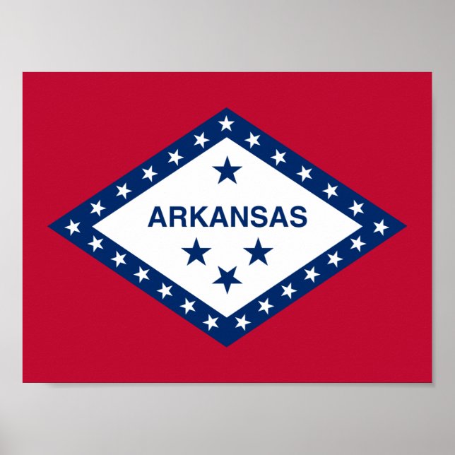 Arkansas Statlig flagga Poster (Framsidan)