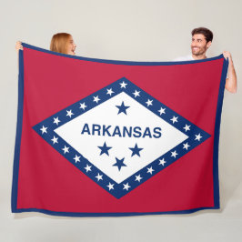 Arkansas Statlig flagga Print Patriotc Fleecefilt
