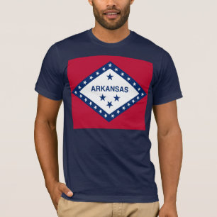 Arkansas Statlig flagga Tee Shirt