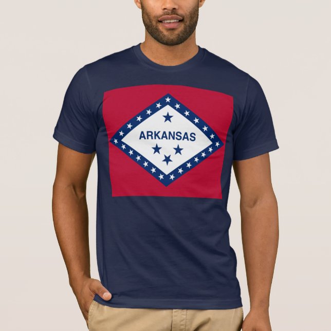 Arkansas Statlig flagga Tee Shirt (Framsida)