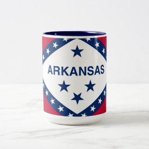 Arkansas Statlig flagga Två-Tonad Mugg
