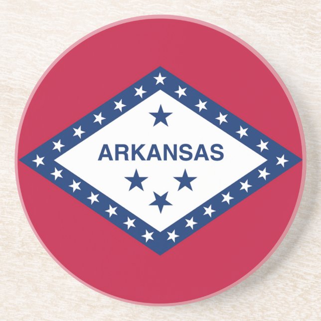 Arkansas Statlig flagga Underlägg Sandsten (Framsidan)
