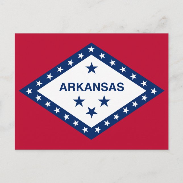 Arkansas Statlig flagga Vykort (Framsida)