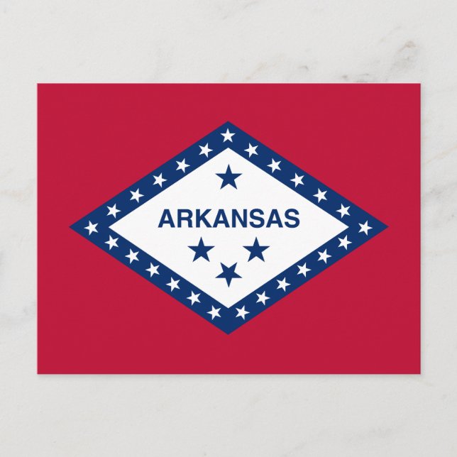 Arkansas Statlig flagga Vykort (Framsida)