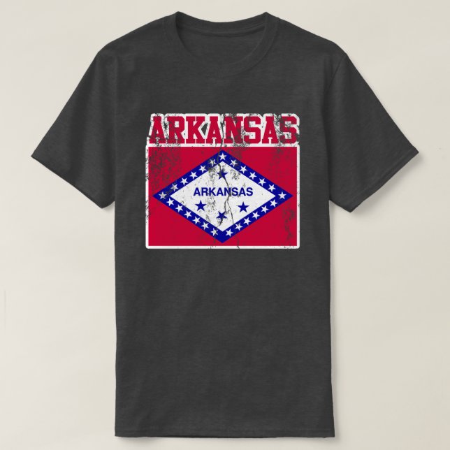 Arkansas statlig flaggaT-tröja Tröja (Design framsida)