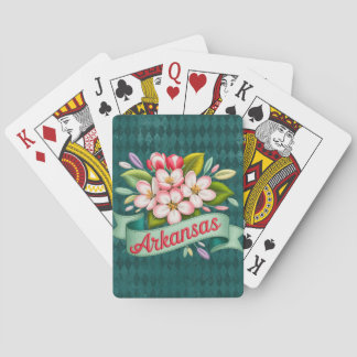 Arkansas statliga blommor emblem casinokort