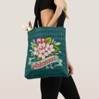 Arkansas statliga blommor emblem tygkasse