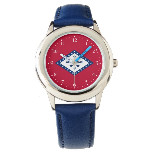 Arkansas statsflagga armbandsur (Framsida)