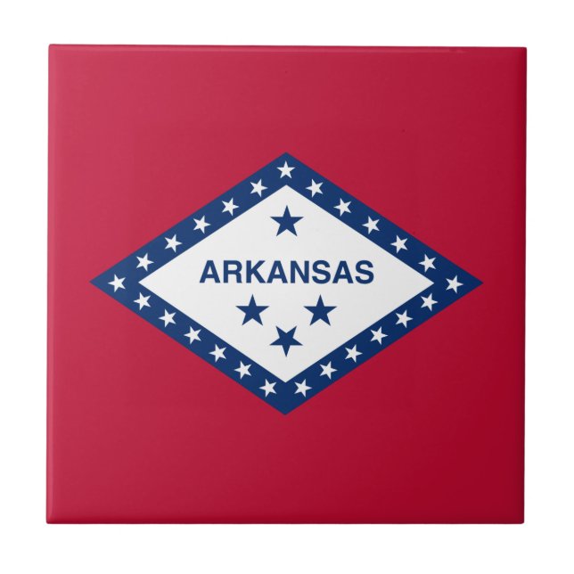 Arkansas statsflagga kakelplatta (Framsidan)