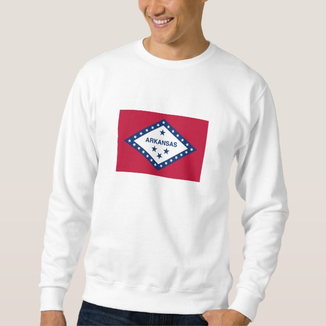 Arkansas statsflagga lång ärmad tröja (Framsida)