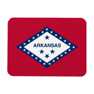 Arkansas statsflagga magnet