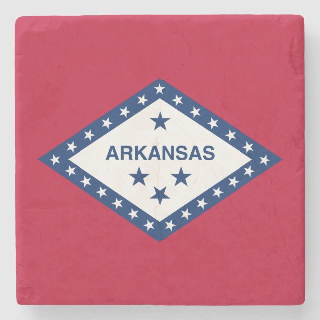 Arkansas statsflagga stenunderlägg (Framsidan)